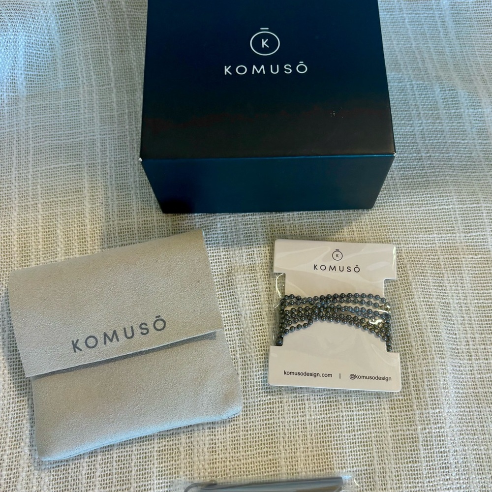 KOMUSŌ Original Shift Necklace Set in Matte Slate Grey